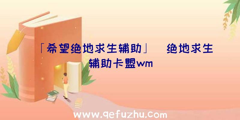 「希望绝地求生辅助」|绝地求生辅助卡盟wm